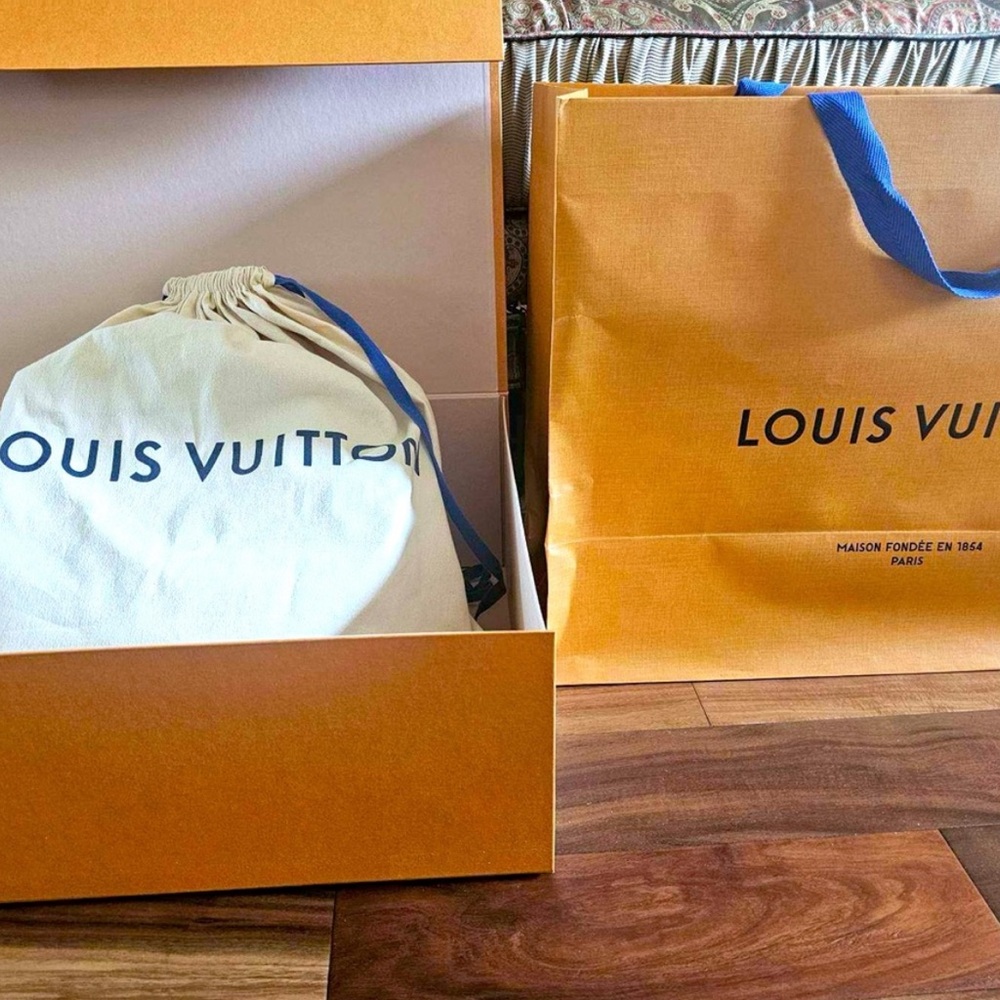 Louis Vuitton Monogram Canvas Backpack in Brown and Gold - Picture 3 of 6